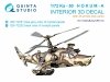 Quinta Studio QD+72252 Ka-50 (black panels) 3D-Printed & coloured Interior on decal paper (HobbyBoss/ARK) (with 3D-printed resin parts) 1/72